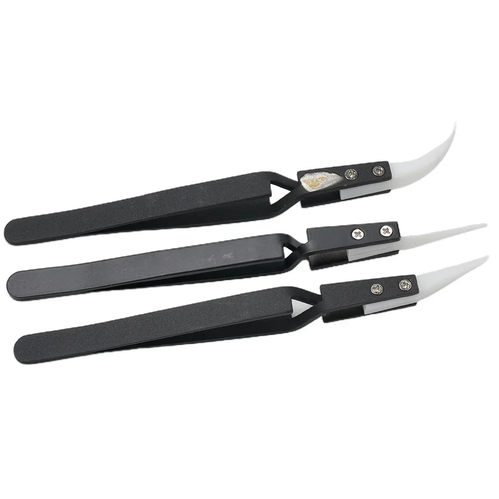 Ceramic Tweezers Tweezers Replacement 3 Pcs Anti-Static Ceramic Electronic Soldering Fittings Reverse Acid Resistant Tweezers
Ceramic Tweezers Tweezers Replacement 3 Pcs Anti-Static Ceramic Electronic Soldering Fittings Reverse Acid Resistant Tweezers