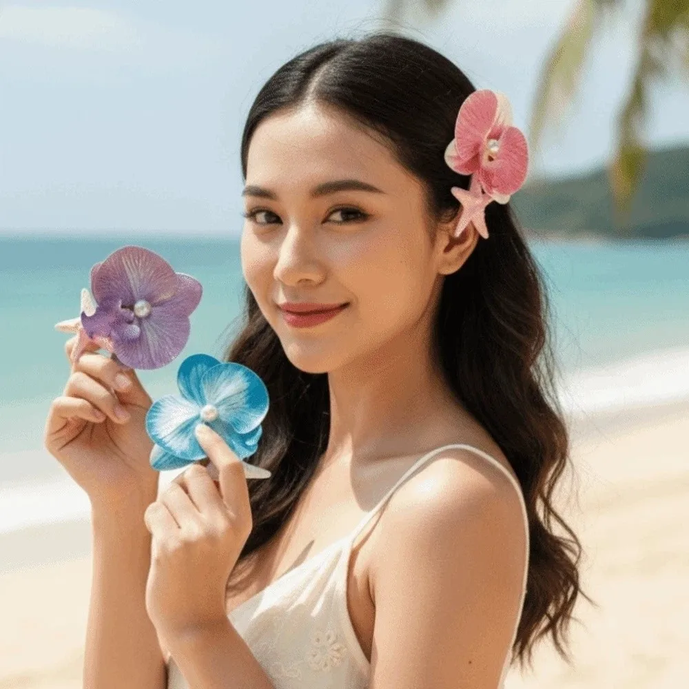5 PCS Sweet Butterfly Orchid Hairpin Resin Ocean Series Starfish Flower Hair Clip Headwear Film Moth Orchid Side Clip for Gifts
5 PCS Sweet Butterfly Orchid Hairpin Resin Ocean Series Starfish Flower Hair Clip Headwear Film Moth Orchid Side Clip for Gifts