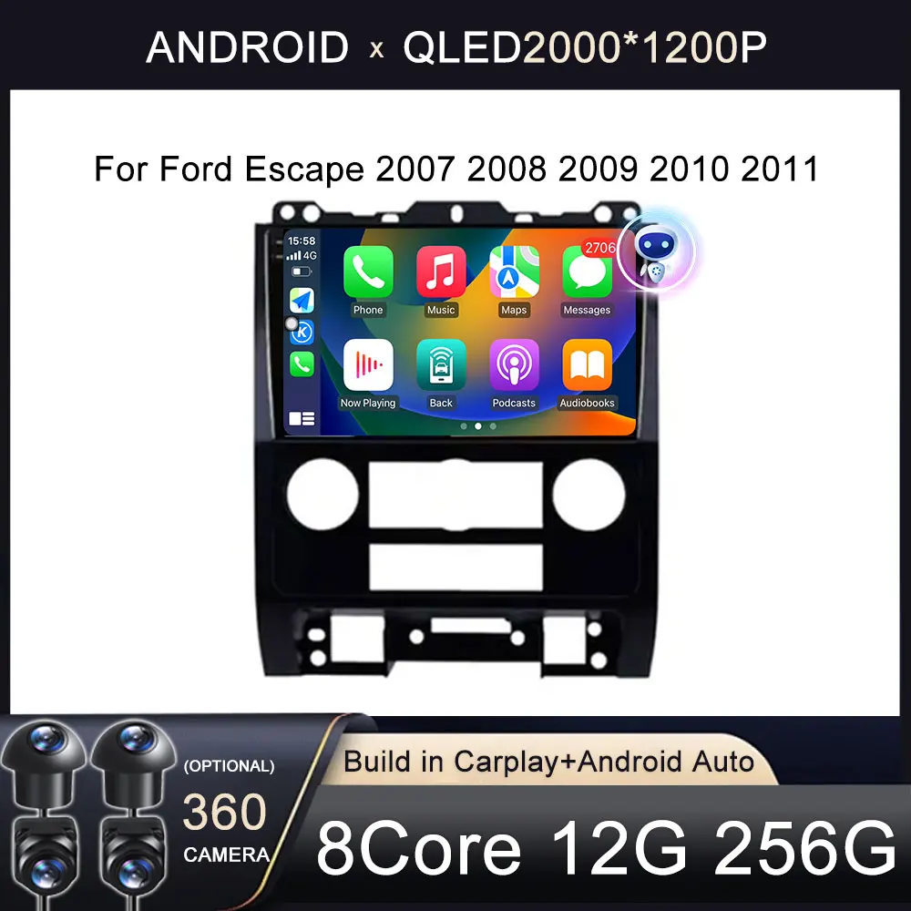 Android 14 For Ford Escape 2007 2008 2009 2010 2011 Car Auto Radio DVD Multimedia Video Player Navigation GPS Stereo NO DVD
Android 14 For Ford Escape 2007 2008 2009 2010 2011 Car Auto Radio DVD Multimedia Video Player Navigation GPS Stereo NO DVD