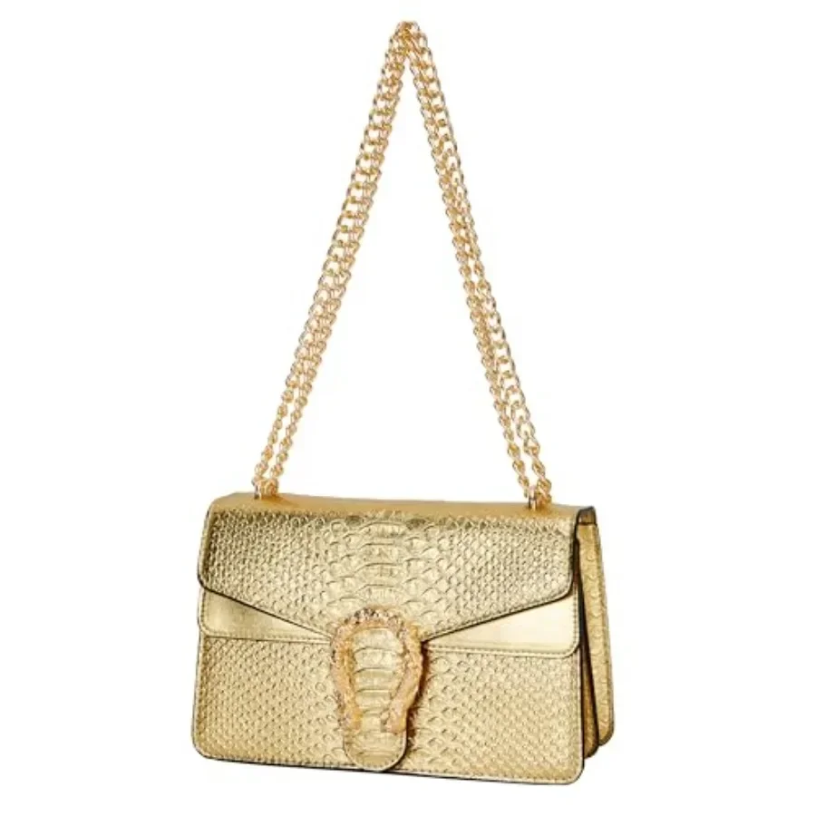 Leather Shoulder Bag Chain Purse for Women - Fashion Crossbody Bags Vintage Snake Print Underarm Bag Square Satchel Handbag
Leather Shoulder Bag Chain Purse for Women - Fashion Crossbody Bags Vintage Snake Print Underarm Bag Square Satchel Handbag
