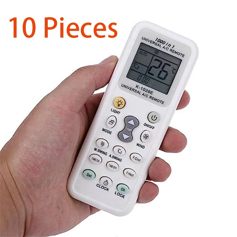 10 Pcs Universal A/C Controller Air Conditioner air Conditioning Remote Control K1028E
10 Pcs Universal A/C Controller Air Conditioner air Conditioning Remote Control K1028E