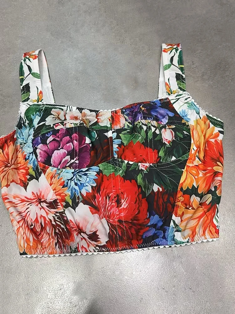 The 2025 summer women's retro print sexy strapless fashionable and versatile short dress with obvious decoration halter top
The 2025 summer women's retro print sexy strapless fashionable and versatile short dress with obvious decoration halter top
