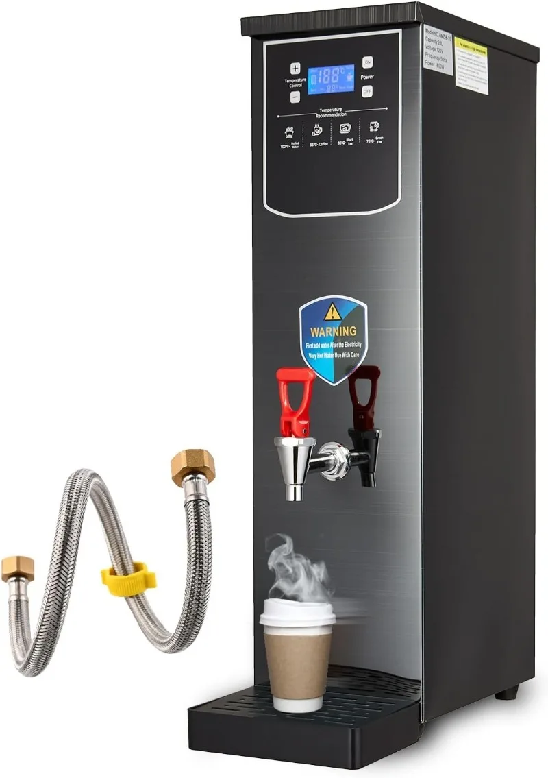 Hot Water Dispenser Commercial Water Boiler Electric Warmer Black Hot Water Machine, 50L/13Gal per Hour, Stainless Steel
Hot Water Dispenser Commercial Water Boiler Electric Warmer Black Hot Water Machine, 50L/13Gal per Hour, Stainless Steel