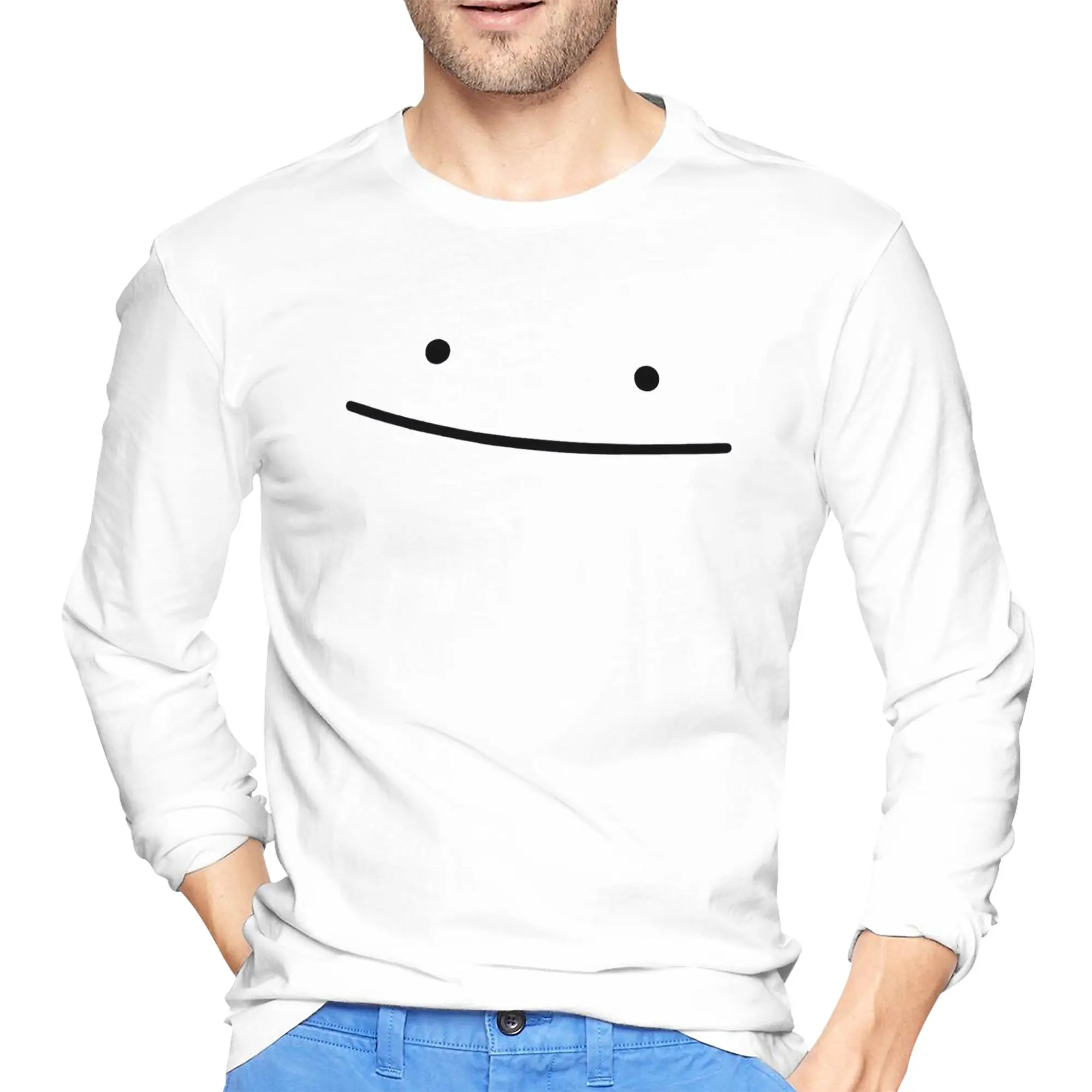 Ditto Face Men's Long Sleeved T-shirt Casual Round Neck T shirts Spring and Autumn Men tops
Ditto Face Men's Long Sleeved T-shirt Casual Round Neck T shirts Spring and Autumn Men tops