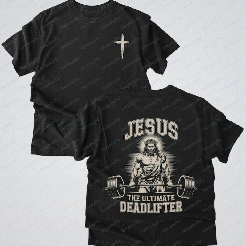 Jesus The Ultimate Deadlifter Shirt Christian Men Gifts Workout Shirt Gym for Men Fitness Apparel Graphic Tshirts Women Clothing
Jesus The Ultimate Deadlifter Shirt Christian Men Gifts Workout Shirt Gym for Men Fitness Apparel Graphic Tshirts Women Clothing