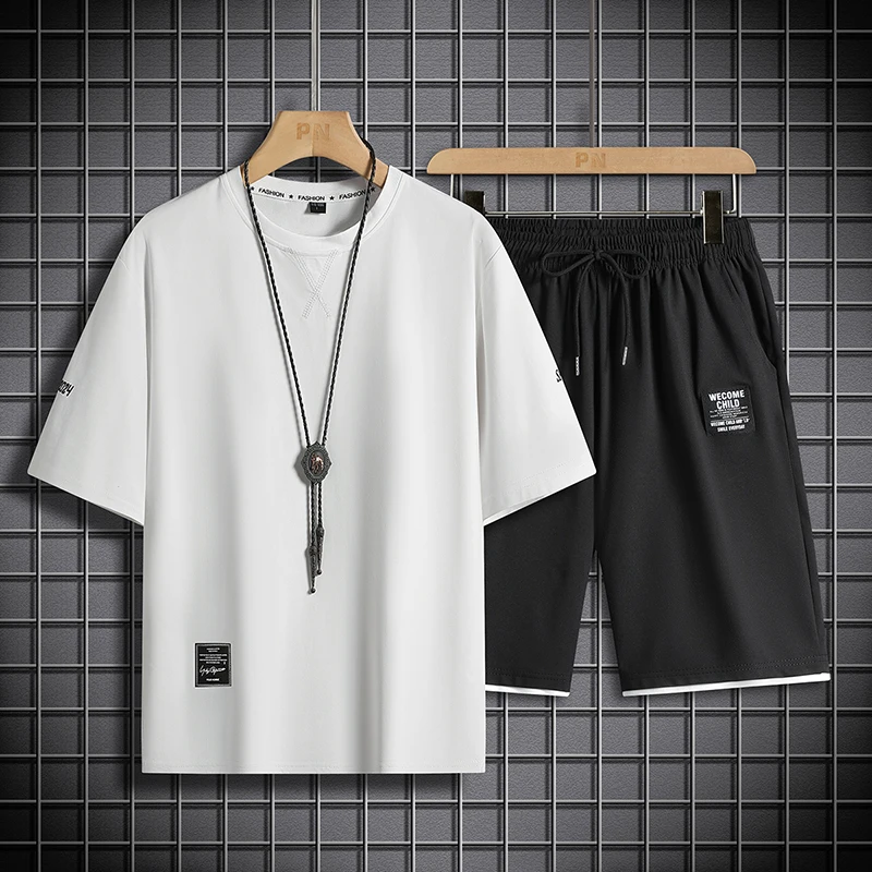 Men's Casual Sports Set 2026 New Style Short Sleeve T-Shirt Five-Point Shorts Basketball Jersey Running Fitness Workout Pants
Men's Casual Sports Set 2026 New Style Short Sleeve T-Shirt Five-Point Shorts Basketball Jersey Running Fitness Workout Pants