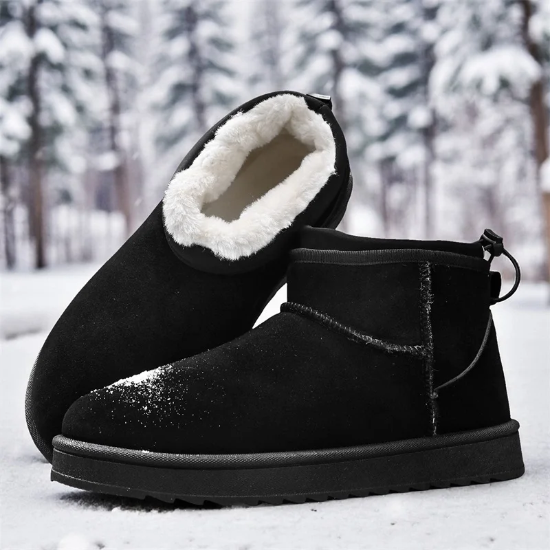 2025 New Winter Men's Non-Slip Thick-Sole Snow Boots - Fleece-Lined Warm Cotton Shoes
2025 New Winter Men's Non-Slip Thick-Sole Snow Boots - Fleece-Lined Warm Cotton Shoes