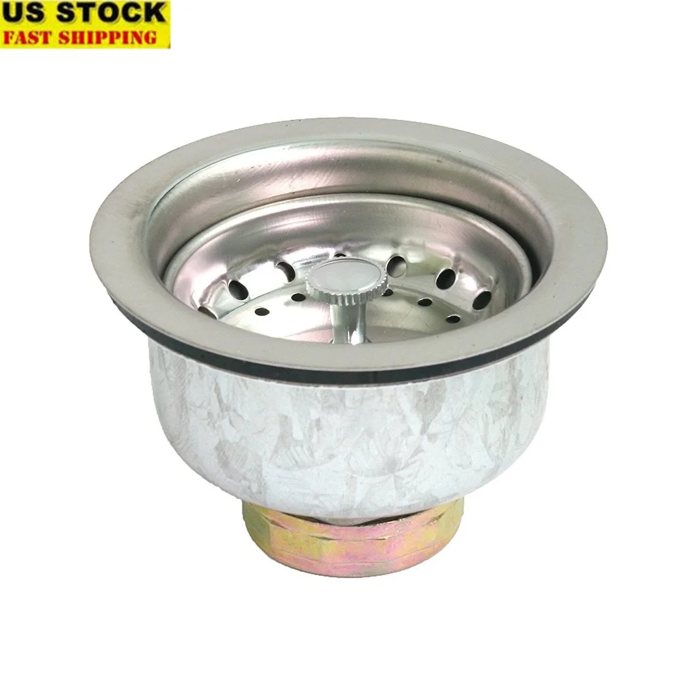 Двойная чашка, сливная сборка для кухонной раковины, пробка для корзины, фланец от 3 до 1/2 дюйма до 4 дюймов, нержавеющая сталь, легко чистится 751501
Двойная чашка, сливная сборка для кухонной раковины, пробка для корзины, фланец от 3 до 1/2 дюйма до 4 дюймов, нержавеющая сталь, легко чистится 751501