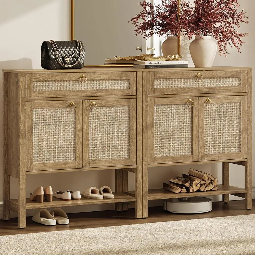 Tall Boho Style 2-39 Storage Cabinet Set for Living Room
Tall Boho Style 2-39 Storage Cabinet Set for Living Room