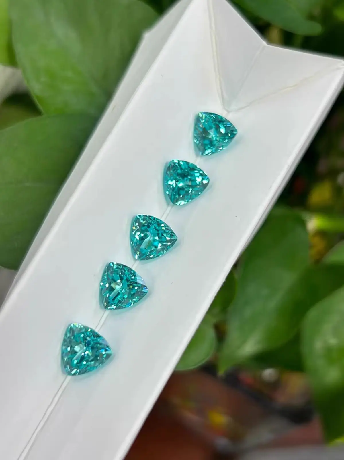 9x9mm Trillion cut Lab created Blue paraiba Laboratory Gemstone
9x9mm Trillion cut Lab created Blue paraiba Laboratory Gemstone