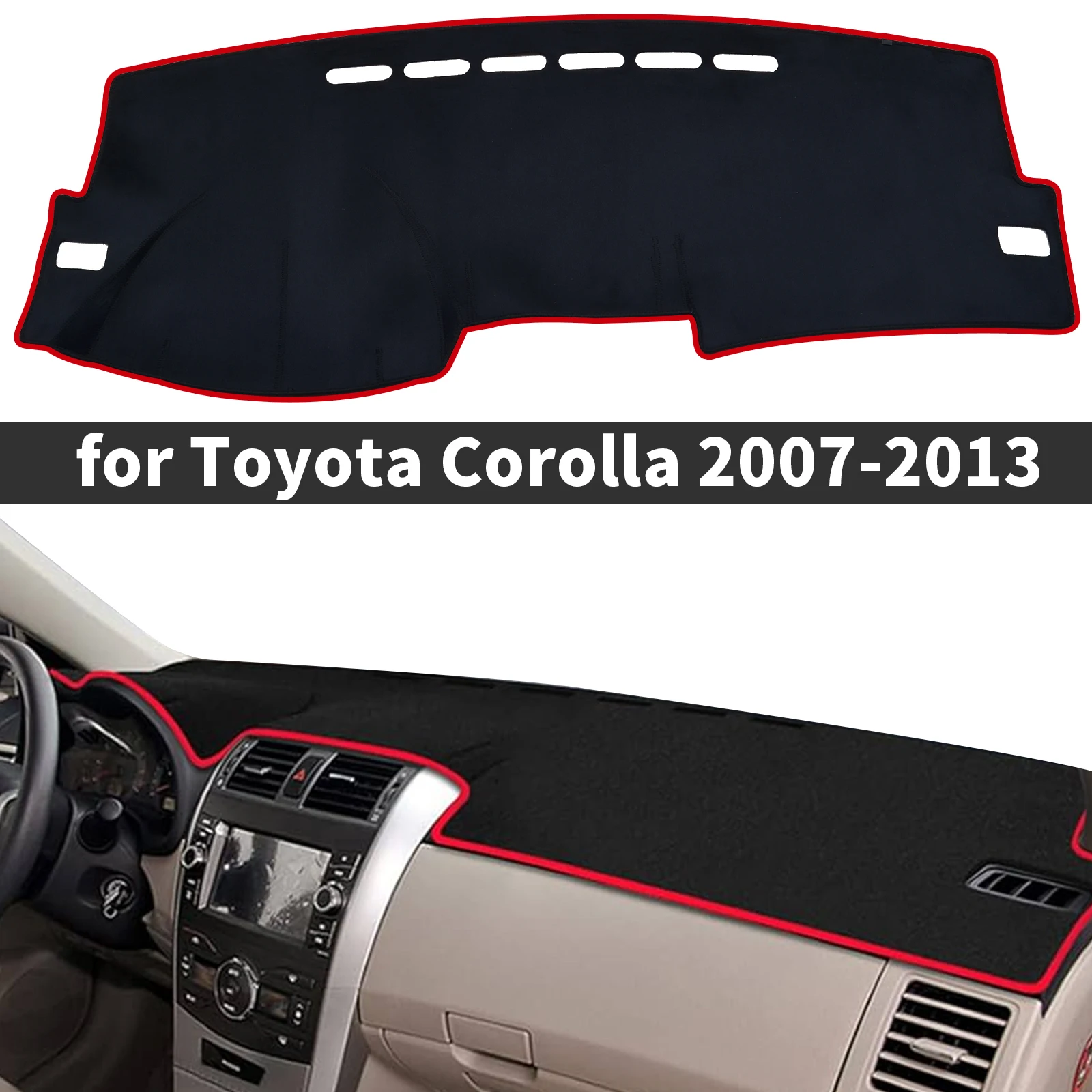 fit for Toyota Corolla 2007 2008 2009 2010-2013 Car Accessories Dashmat Dashboard Cover Pad Protective Carpet DashMat Sunshade
fit for Toyota Corolla 2007 2008 2009 2010-2013 Car Accessories Dashmat Dashboard Cover Pad Protective Carpet DashMat Sunshade