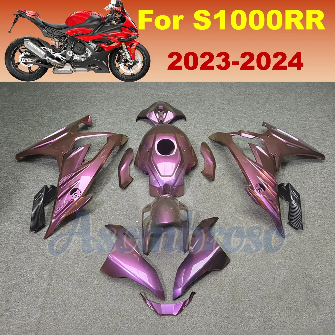 Аксессуары для мотоциклов, комплект обтекателя, подходит для S1000RR 2023 2024 S1000 RR, глянцевый фиолетовый комплект кузова
Аксессуары для мотоциклов, комплект обтекателя, подходит для S1000RR 2023 2024 S1000 RR, глянцевый фиолетовый комплект кузова