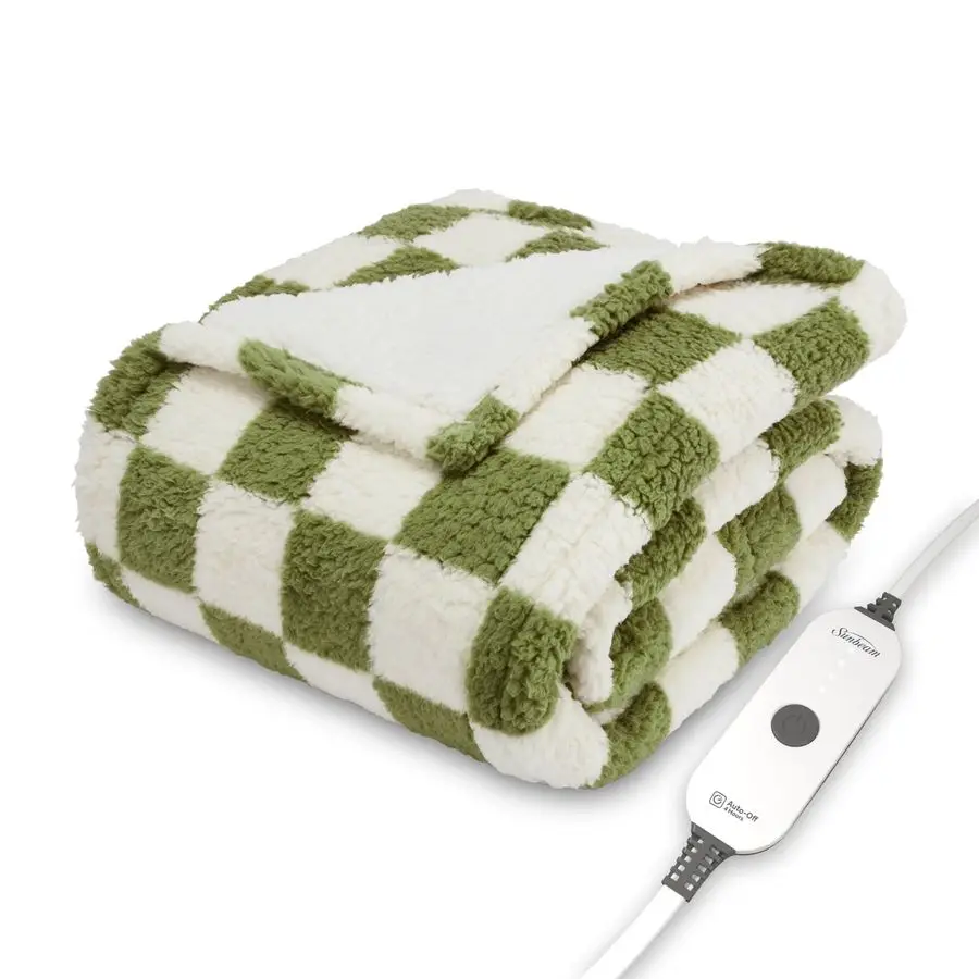 Printed Royal Sherpa Foot Pocket Heated Throw Electric Blanket, 50 x 60, 4 Heat Settings, 4Hour Auto ShutOff, Warming Cozy Throw
Printed Royal Sherpa Foot Pocket Heated Throw Electric Blanket, 50 x 60, 4 Heat Settings, 4Hour Auto ShutOff, Warming Cozy Throw