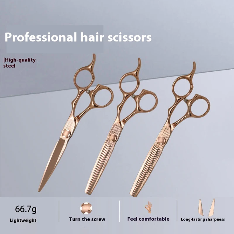 VG10 6Inch Salon Hair Stylist Professional Hairdressing Scissors Rose Gold Flat Teeth Thinning Shear
VG10 6Inch Salon Hair Stylist Professional Hairdressing Scissors Rose Gold Flat Teeth Thinning Shear