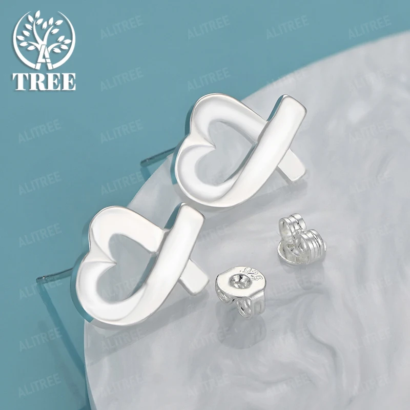 Couple Heart Earrings 925 Sterling Silver Stud Earrings Lady Romantic Wedding Jewelry Party Valentine's Day Gift Accessories
Couple Heart Earrings 925 Sterling Silver Stud Earrings Lady Romantic Wedding Jewelry Party Valentine's Day Gift Accessories