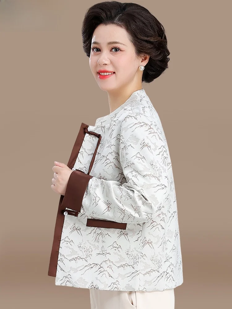 New Chinese Sle ort Coat Women's Faionable Middle-Aged And ly Autumn Winter Outerwear Polyester Spandex Material
New Chinese Sle ort Coat Women's Faionable Middle-Aged And ly Autumn Winter Outerwear Polyester Spandex Material