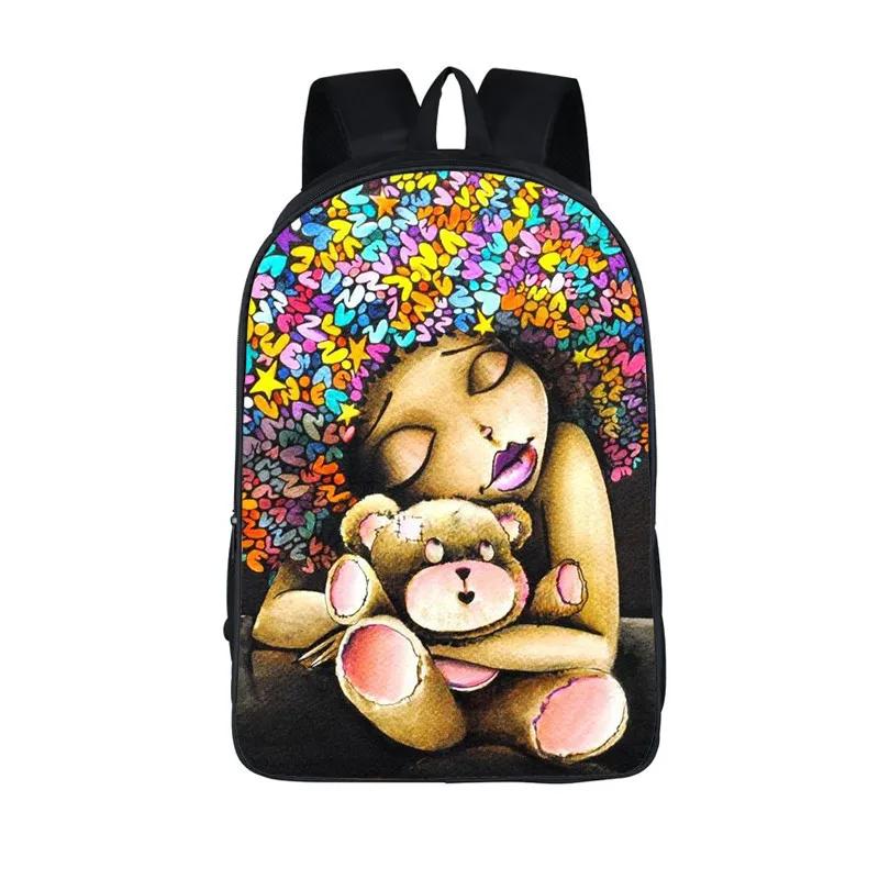 Harajuku Novelty Youthful afro lady Student School Bags Notebook Backpacks 3D Printed Oxford Waterproof Boys/Girls Travel Bags
Harajuku Novelty Youthful afro lady Student School Bags Notebook Backpacks 3D Printed Oxford Waterproof Boys/Girls Travel Bags
