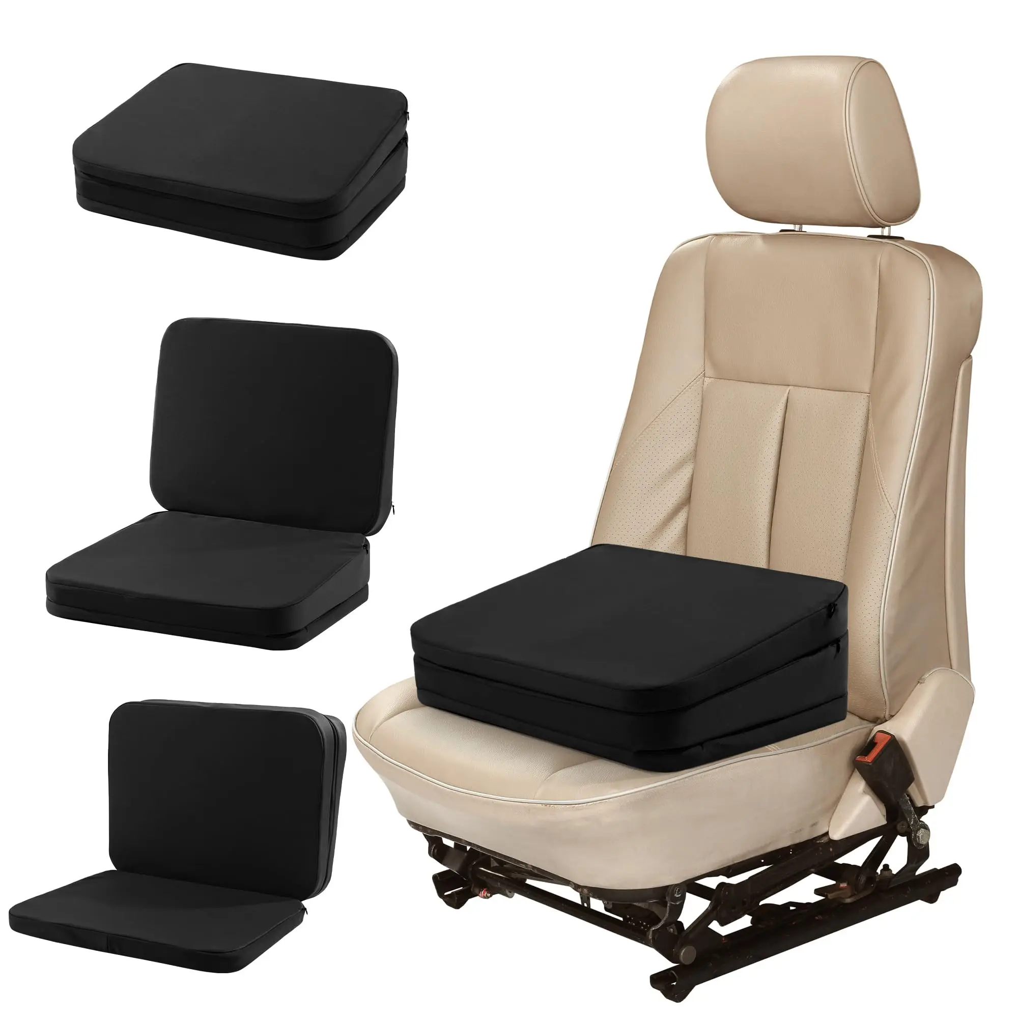 Adjustable Car Seat Cushion For Short Drivers 3 Height Levels Back Support Lower Back Relief Black
Adjustable Car Seat Cushion For Short Drivers 3 Height Levels Back Support Lower Back Relief Black