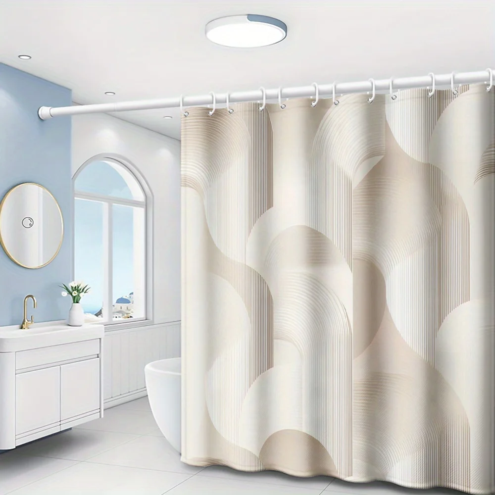 Abstract Geometric Shower Curtain Waterproof Fabric Bathroom Curtains Beige Wave Pattern Bath Screen Divider Home Decor
Abstract Geometric Shower Curtain Waterproof Fabric Bathroom Curtains Beige Wave Pattern Bath Screen Divider Home Decor