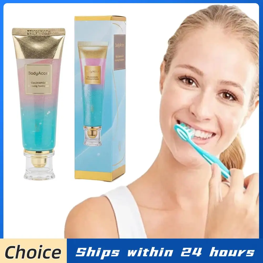 Зубная паста с ниацинамидом 100 г для отбеливания, удаления пятен, свежего дыхания, чистки полости рта, осветления зубов и уменьшения налета
Зубная паста с ниацинамидом 100 г для отбеливания, удаления пятен, свежего дыхания, чистки полости рта, осветления зубов и уменьшения налета
