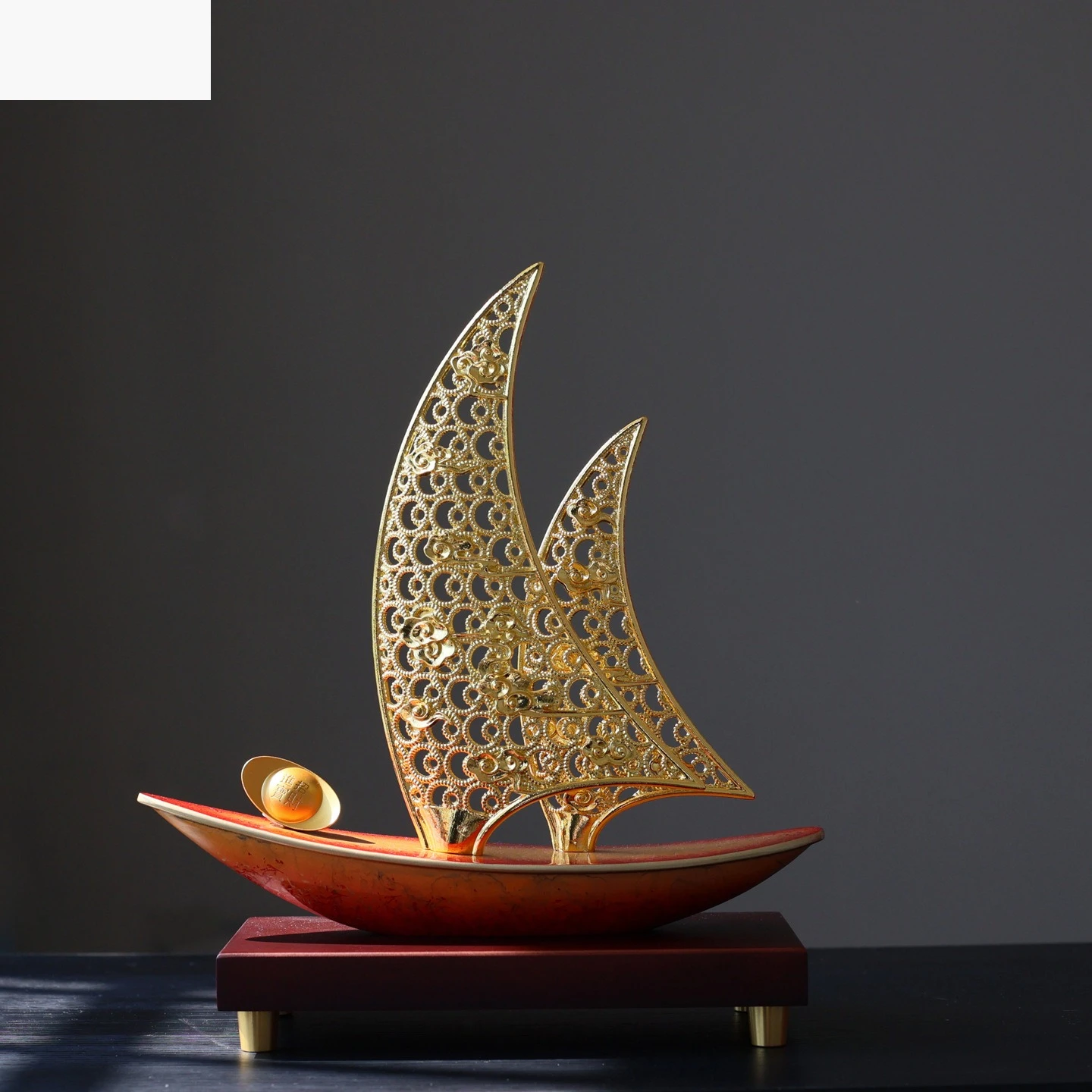 New Chinese style smooth sailing silk enamel handicrafts sailboat ornaments living room office new home housewarming gifts
New Chinese style smooth sailing silk enamel handicrafts sailboat ornaments living room office new home housewarming gifts