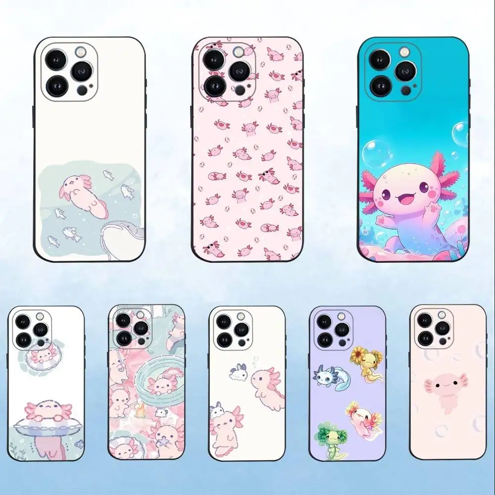 Cute Axolotl Cartoon Phone Case For iPhone 16,15,14,13,12,11 Plus,Pro Max,XS,X,XR,SE,Mini,8,7,Soft Silicone Black Cover
Cute Axolotl Cartoon Phone Case For iPhone 16,15,14,13,12,11 Plus,Pro Max,XS,X,XR,SE,Mini,8,7,Soft Silicone Black Cover