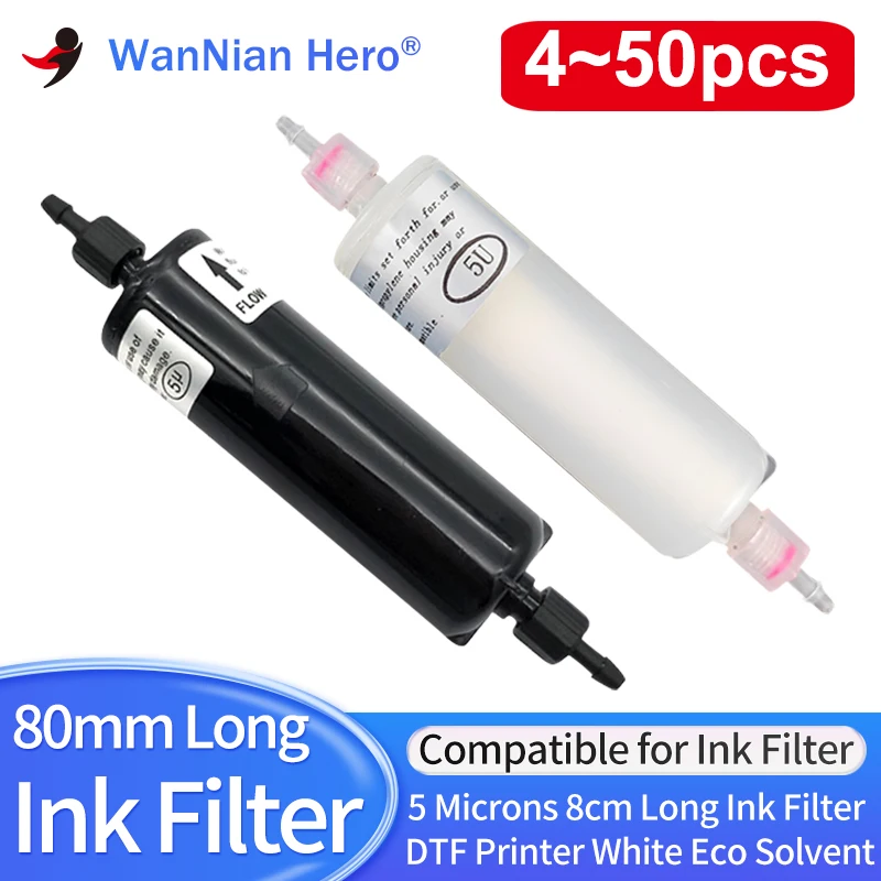 5~50pcs 5 Microns 80mm Long Ink Filter for DTF Printer White Ink Circulation System Eco Solvent Gongzheng Infiniti UV Printer
5~50pcs 5 Microns 80mm Long Ink Filter for DTF Printer White Ink Circulation System Eco Solvent Gongzheng Infiniti UV Printer