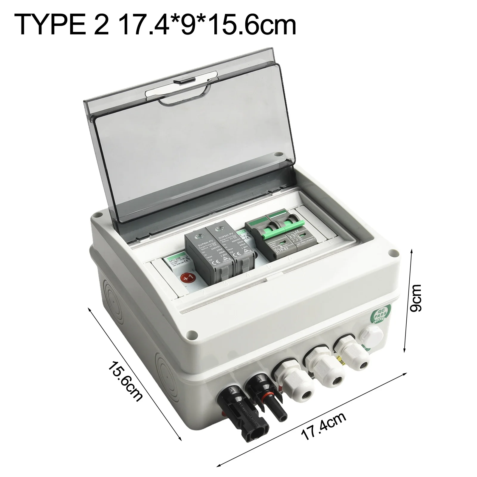 550V 1 In1 Out PV Combiner Box 200*150*95mm IP65 Waterproof DC Strings Solar Protection Accessories Alternative Energy Supplies
550V 1 In1 Out PV Combiner Box 200*150*95mm IP65 Waterproof DC Strings Solar Protection Accessories Alternative Energy Supplies