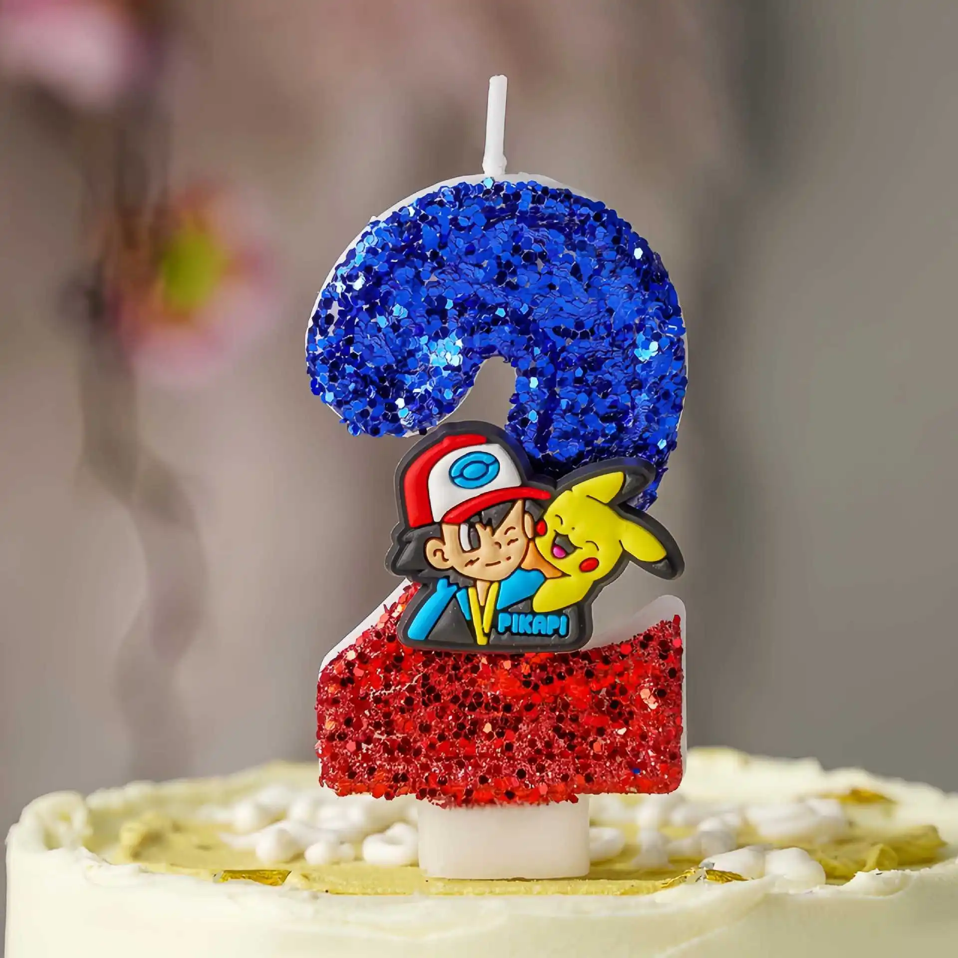 1-9 Pokemon Themed Number Candles, Sparkling Glitter Birthday Cake Decorations for
1-9 Pokemon Themed Number Candles, Sparkling Glitter Birthday Cake Decorations for
