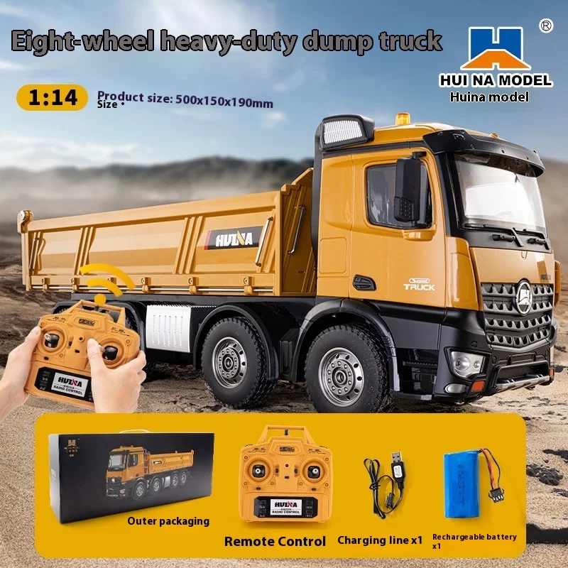 Huina 1536 1/14 Semi Alloy Transport Eight Wheeled Dump Truck With Sound And Light Remote Control Engineering Vehicle Toy Gift
Huina 1536 1/14 Semi Alloy Transport Eight Wheeled Dump Truck With Sound And Light Remote Control Engineering Vehicle Toy Gift