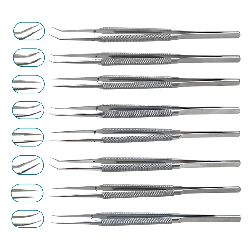 GREATLH Stainless Steel Micro Forceps Tweezers with Platform with Teeth Round Handle Ophthalmic Instrument Straight/Curved/Angle
GREATLH Stainless Steel Micro Forceps Tweezers with Platform with Teeth Round Handle Ophthalmic Instrument Straight/Curved/Angle