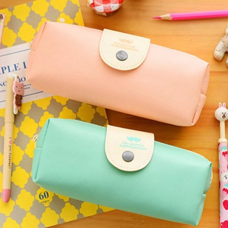 Girls Pencil Bag Pu Leather Snaps Pencil Case Large Capacity Storage Box for Student School Stationery Supplies Zipper Penbags
Girls Pencil Bag Pu Leather Snaps Pencil Case Large Capacity Storage Box for Student School Stationery Supplies Zipper Penbags