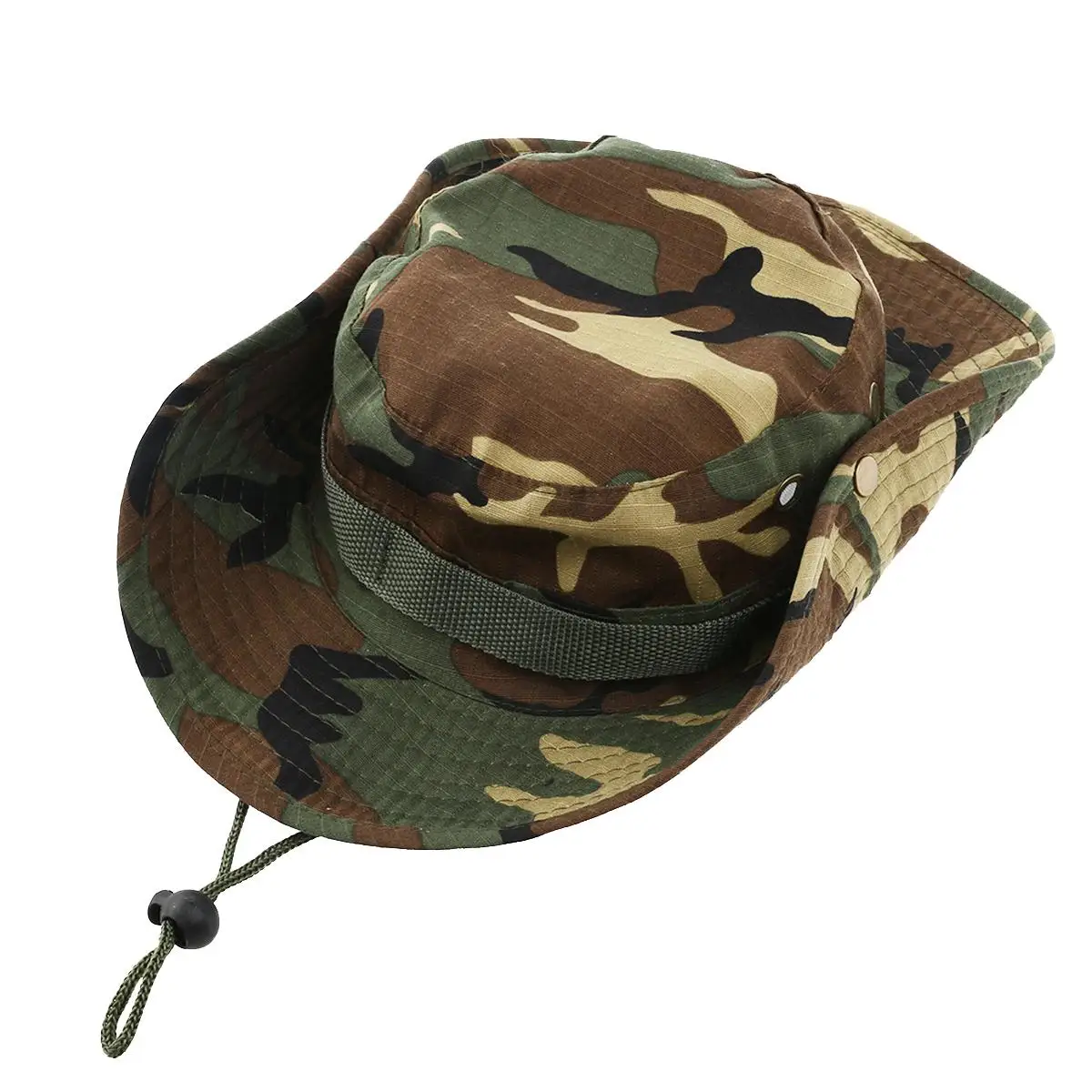 Camouflage Hat Boonie Cap Free Size Wide Brim Drawstring Fishing Hunting Hiking Polyester Cotton Comfortable Wear
Camouflage Hat Boonie Cap Free Size Wide Brim Drawstring Fishing Hunting Hiking Polyester Cotton Comfortable Wear