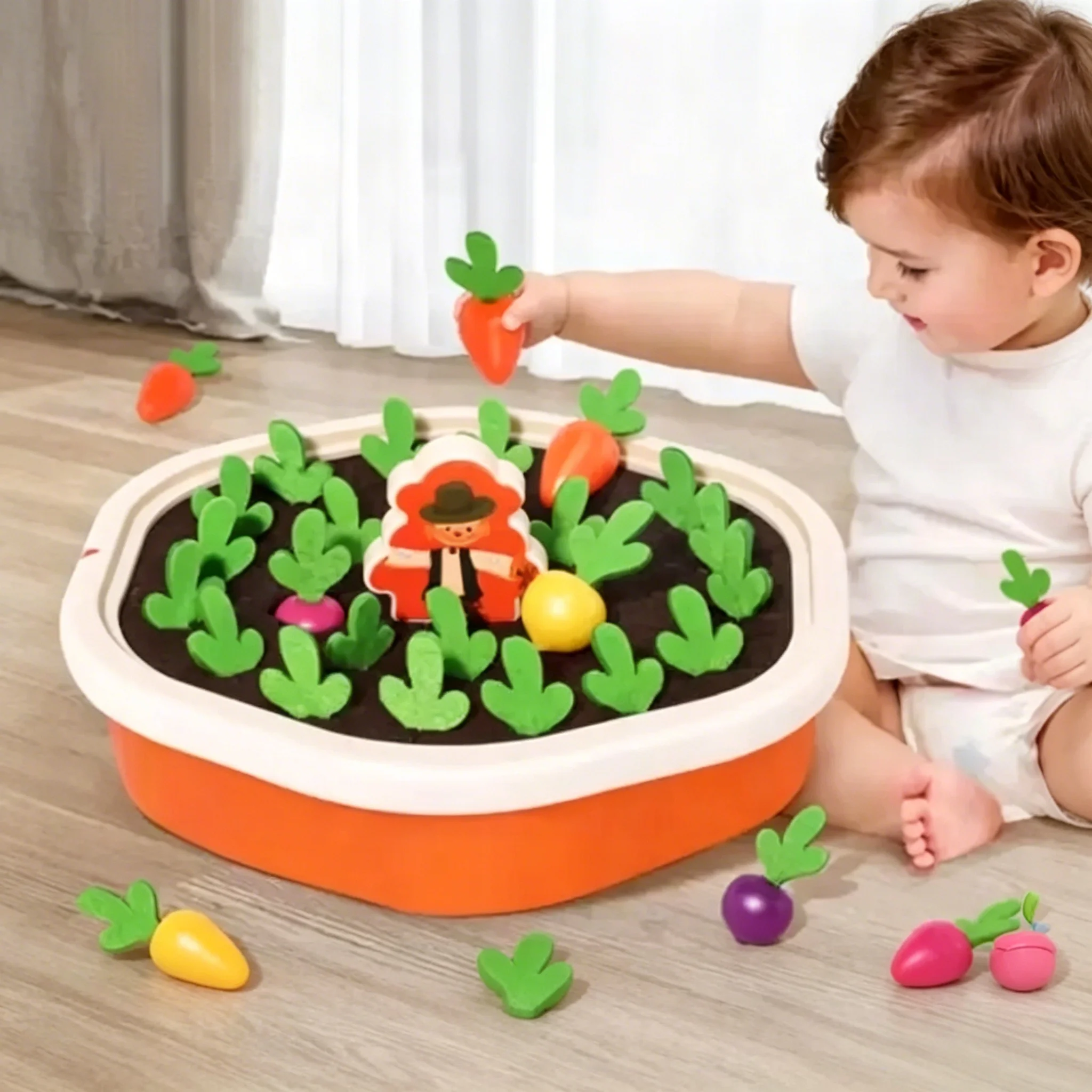 Baby Montessori Pull Out Radish Toys Toddler Memory Sorting Fine Motor Skills Education Fun Carrot Harvest Desk Game Teach Tool
Baby Montessori Pull Out Radish Toys Toddler Memory Sorting Fine Motor Skills Education Fun Carrot Harvest Desk Game Teach Tool