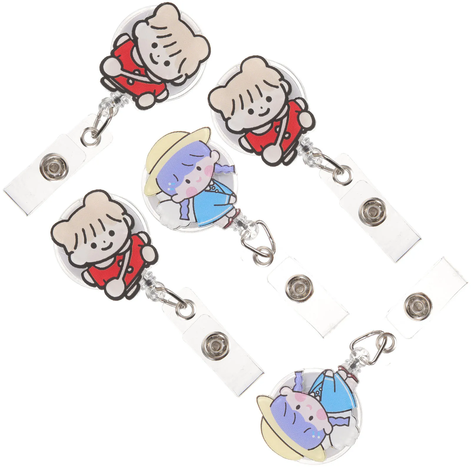 5Pcs Retractable Badge Holder Chest Card Clip Multi-Function Name Tag Reel for Employee Student Nurse Portable Use
5Pcs Retractable Badge Holder Chest Card Clip Multi-Function Name Tag Reel for Employee Student Nurse Portable Use