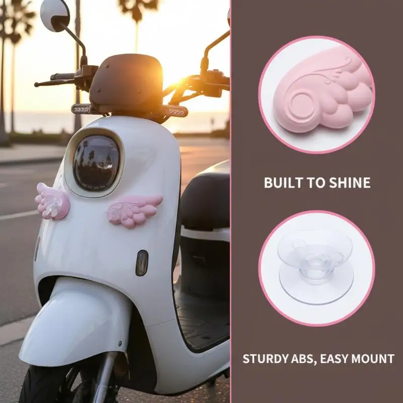 Helmet Wings Stickers Glowing Angel and Devil Design Removable Night Safety Gear
Helmet Wings Stickers Glowing Angel and Devil Design Removable Night Safety Gear