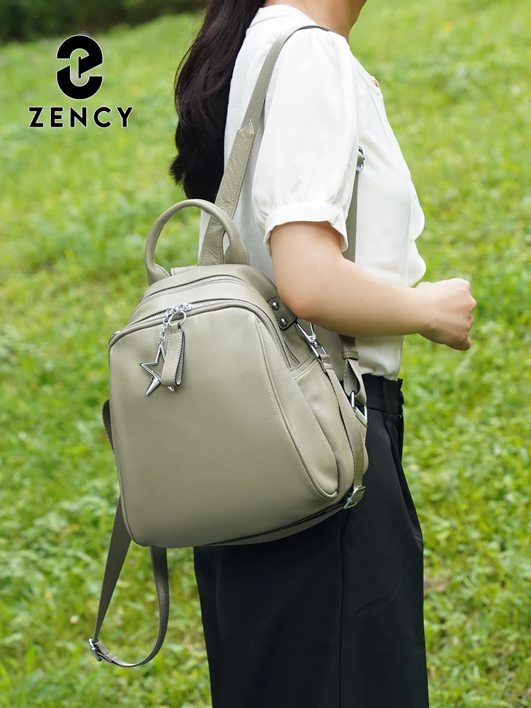 Zency Genuine Leather Women's Backpack Large Shoulder Cowhide Multi-pockets Ladies Knapsack
Zency Genuine Leather Women's Backpack Large Shoulder Cowhide Multi-pockets Ladies Knapsack