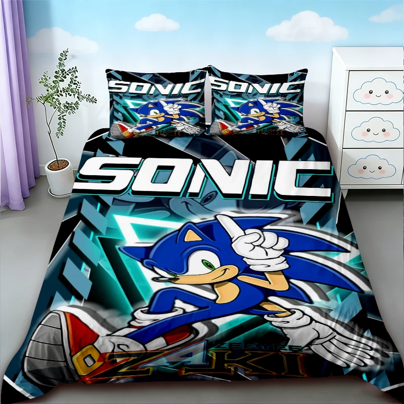 Sonic Duvet Cover Set Bedding Set Breathable and Comfortable Children Teens Gifts for Bedroom Decor Queen King
Sonic Duvet Cover Set Bedding Set Breathable and Comfortable Children Teens Gifts for Bedroom Decor Queen King