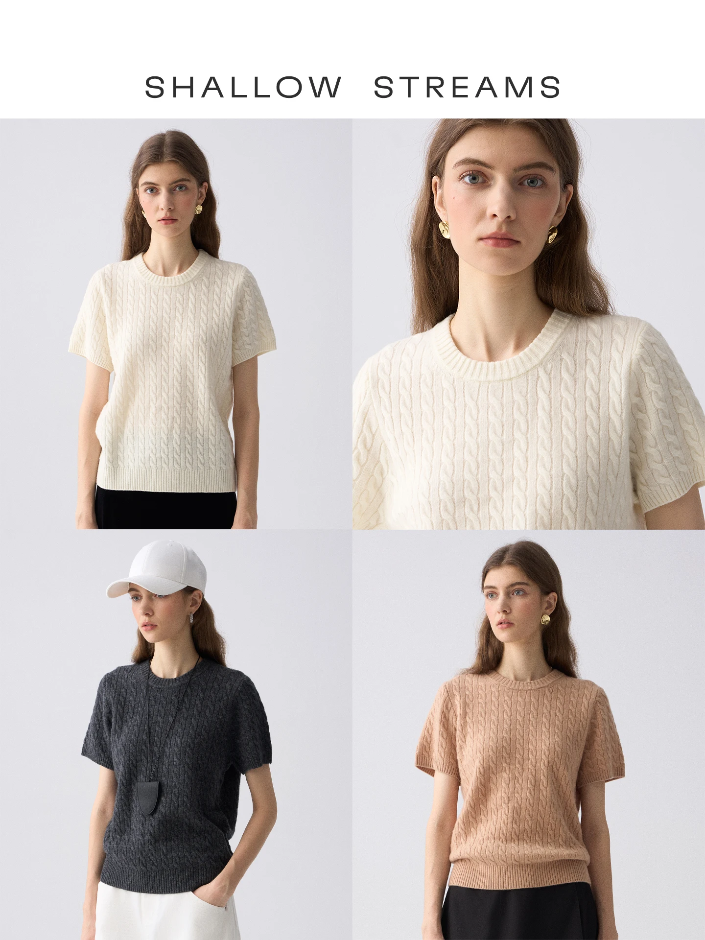 Женский вязаный свитер Lettuce Le Sea Miao Series с круглым вырезом и коротким рукавом, повседневный топ для осени
Женский вязаный свитер Lettuce Le Sea Miao Series с круглым вырезом и коротким рукавом, повседневный топ для осени