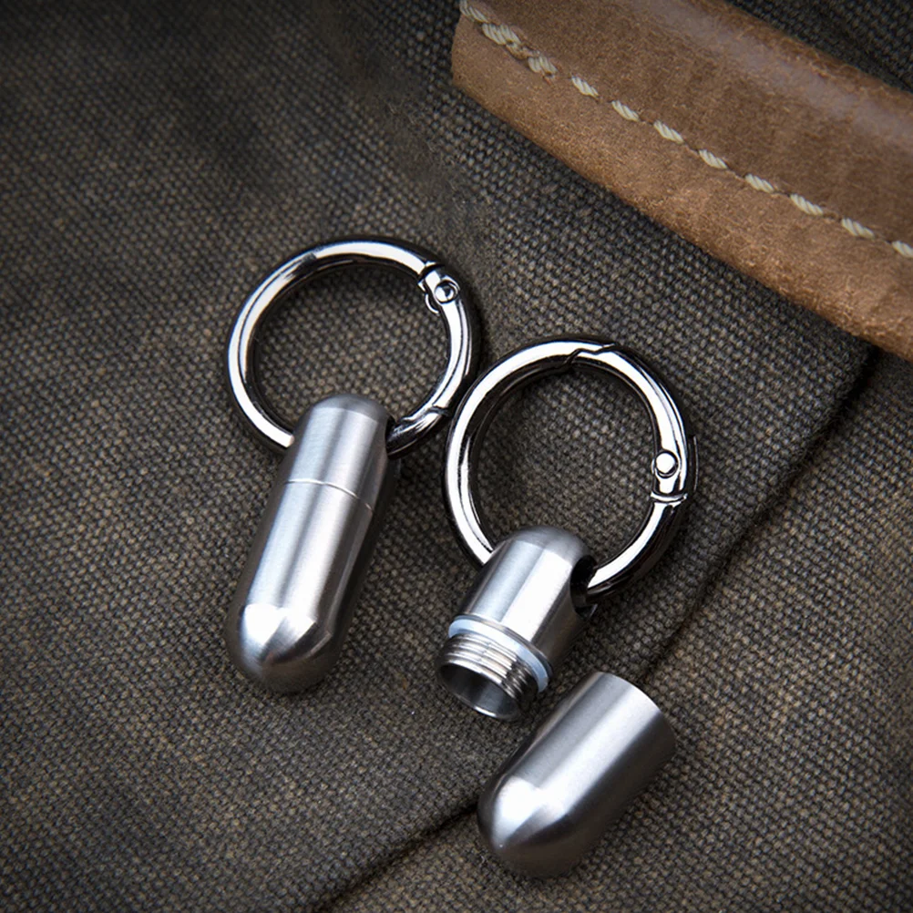 Heart-saving Pill Bottle Small Container Keychain Holder Travel Metal Portable Case
Heart-saving Pill Bottle Small Container Keychain Holder Travel Metal Portable Case