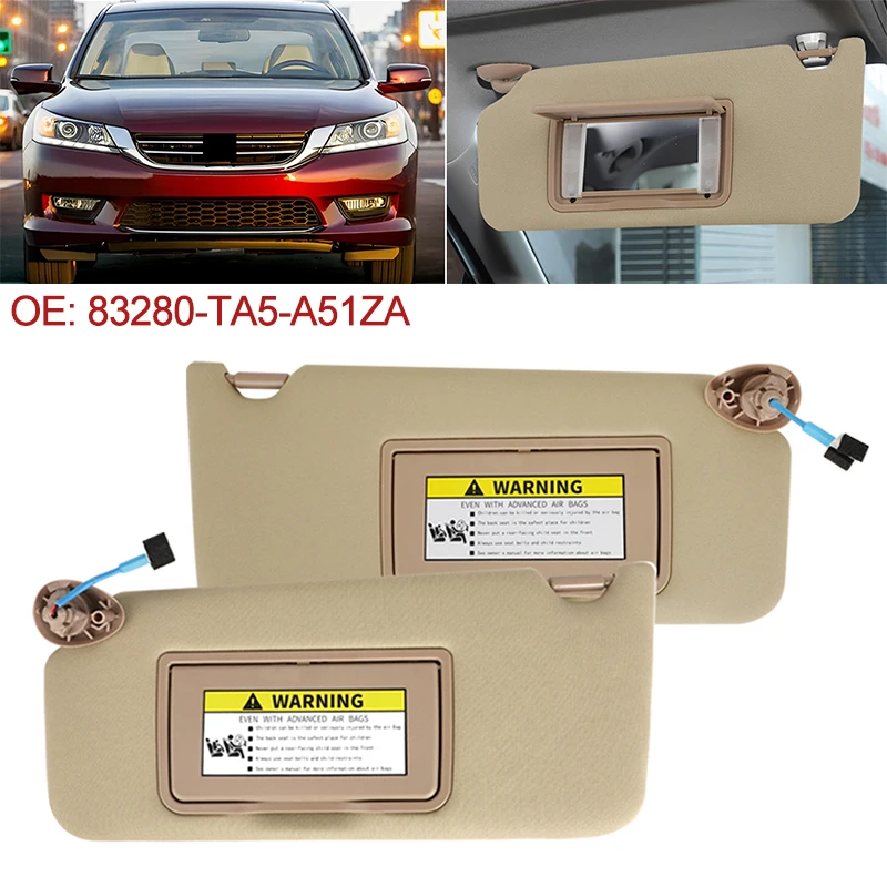 For Honda Coupe Sedan 2008-2012 Car Sun Visor Shade Crosstour 2010-12 Windshield Sunvisor Left Right Side Driver Passenger Side
For Honda Coupe Sedan 2008-2012 Car Sun Visor Shade Crosstour 2010-12 Windshield Sunvisor Left Right Side Driver Passenger Side
