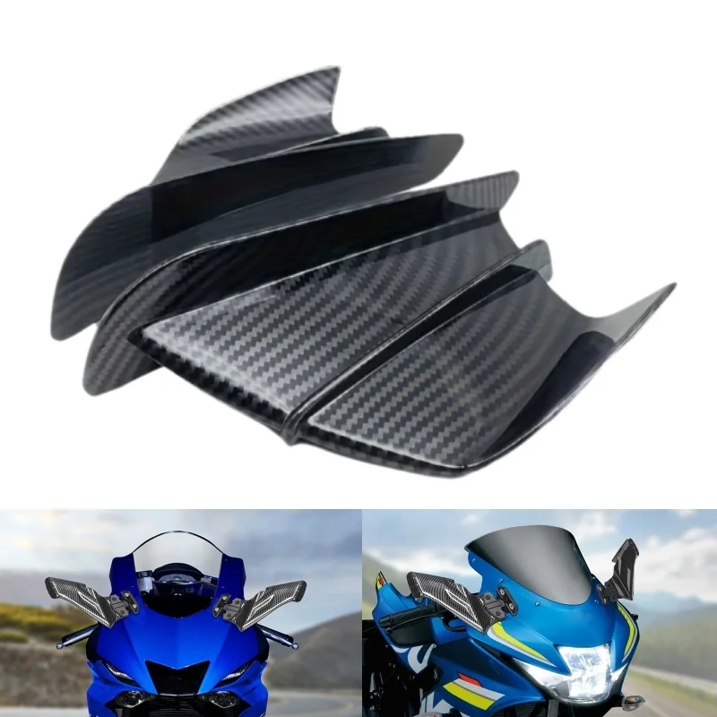 Motorcycle Side Fairing 1pair Motorcycle Front Fairing Winglets Spoilers Wing Sticker Winglet Accessories Carbon Black
Motorcycle Side Fairing 1pair Motorcycle Front Fairing Winglets Spoilers Wing Sticker Winglet Accessories Carbon Black