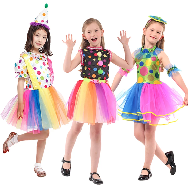 Adult Rainbow Circus Clown Costume for Women, Halloween Costumes Kids Children Funny Clown Dress Up
Adult Rainbow Circus Clown Costume for Women, Halloween Costumes Kids Children Funny Clown Dress Up