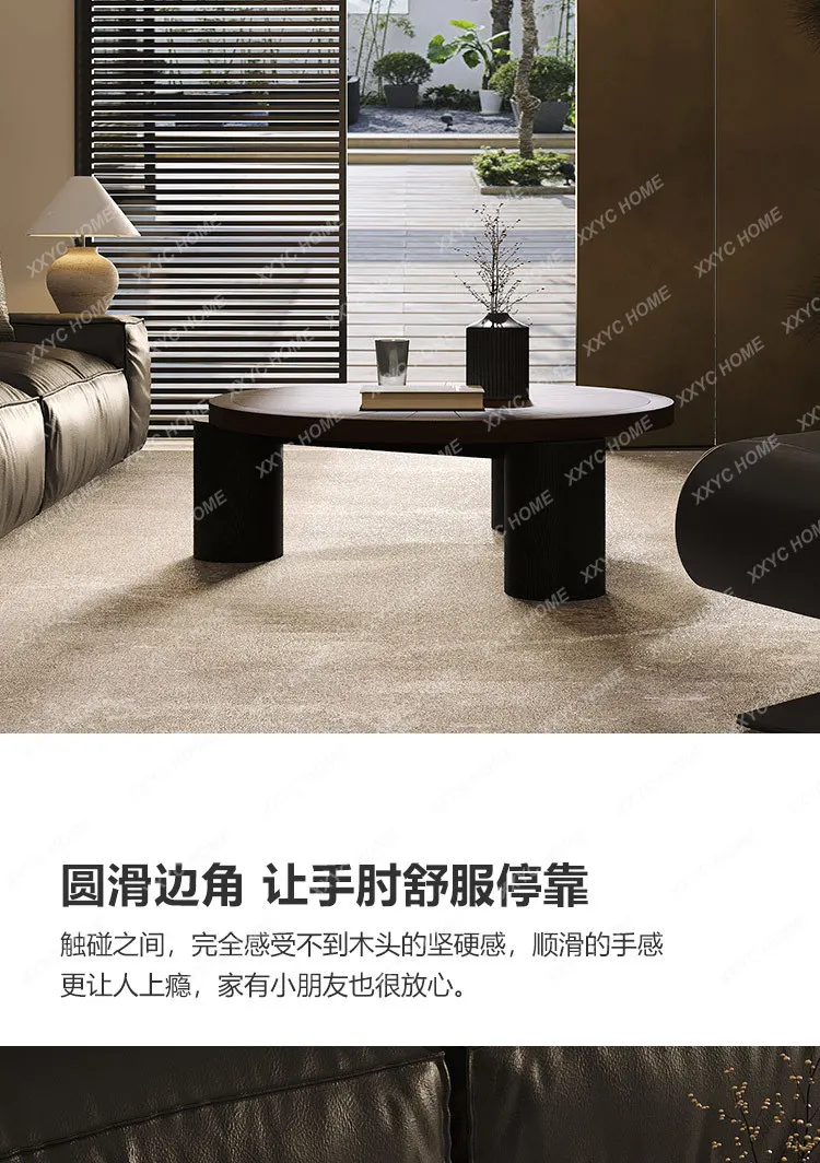 Solid Wood Coffee Table round Living Room Home Retro Log Low Table Light Luxury and Simplicity Middle Ancient
Solid Wood Coffee Table round Living Room Home Retro Log Low Table Light Luxury and Simplicity Middle Ancient