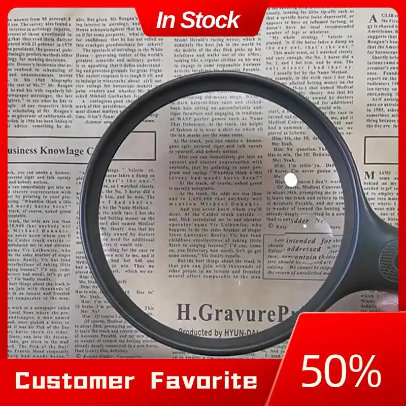 AT03 Top Optical Magnifying Glass With LED Lights Handheld Backlit Magnifier For Reading Book, Fine Workmanship
AT03 Top Optical Magnifying Glass With LED Lights Handheld Backlit Magnifier For Reading Book, Fine Workmanship