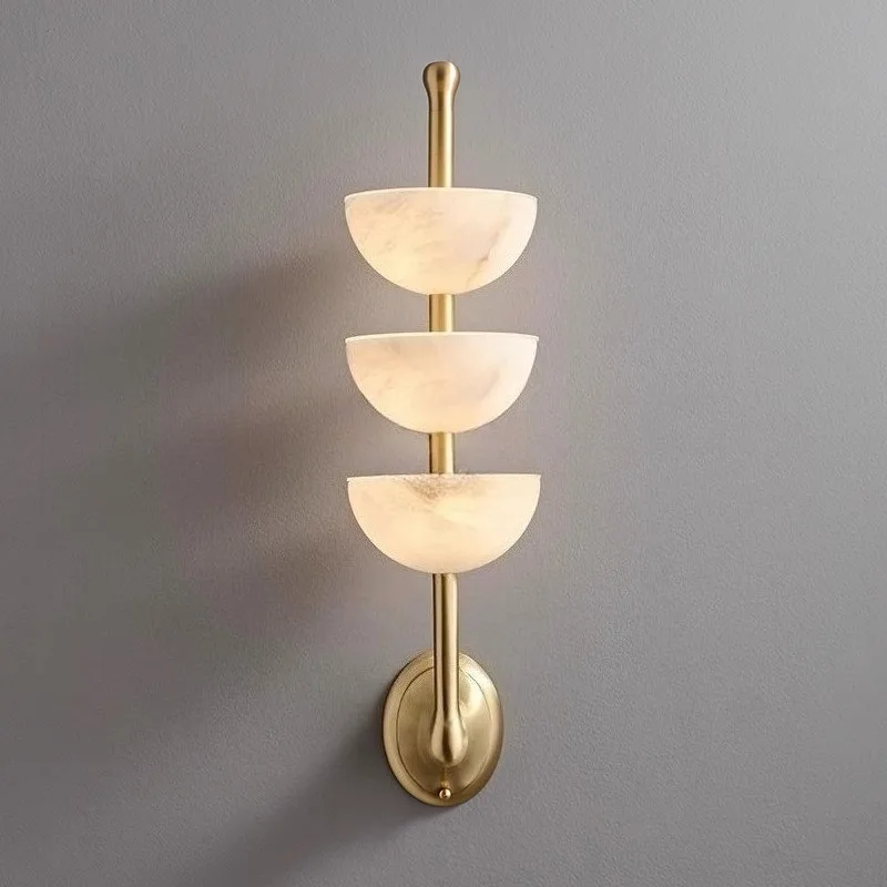 Luxury Alabaster Spanish Marble Wall Lamp for Living Room Bedroom Bedside Home Decor Modern Brass Copper Wall Sconce light
Luxury Alabaster Spanish Marble Wall Lamp for Living Room Bedroom Bedside Home Decor Modern Brass Copper Wall Sconce light