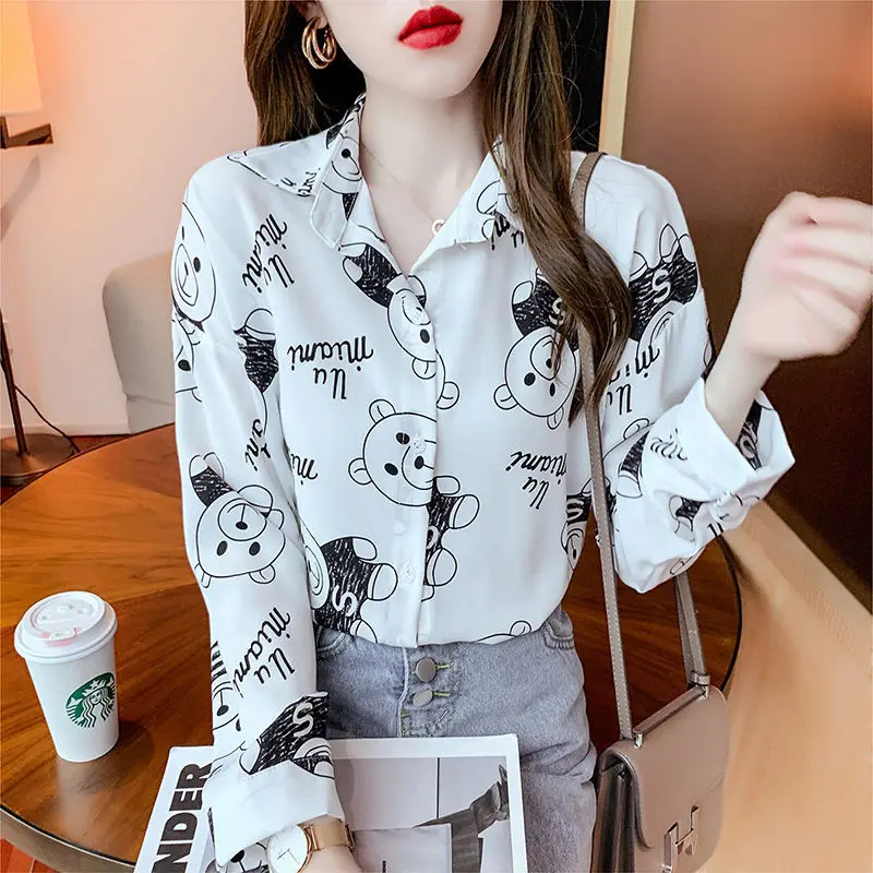 Chiffon Long Sleeve Printed Shirts and Blouses Women Summer New Loose Temperament Thin Beautiful Woman Blouse Tops
Chiffon Long Sleeve Printed Shirts and Blouses Women Summer New Loose Temperament Thin Beautiful Woman Blouse Tops