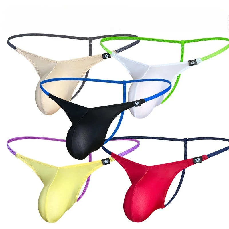 Men Thin Ice Silk Thong Underwear Low Waist Large Bulge Pouch Breathable Casual Daily Wear Panties Q010
Men Thin Ice Silk Thong Underwear Low Waist Large Bulge Pouch Breathable Casual Daily Wear Panties Q010