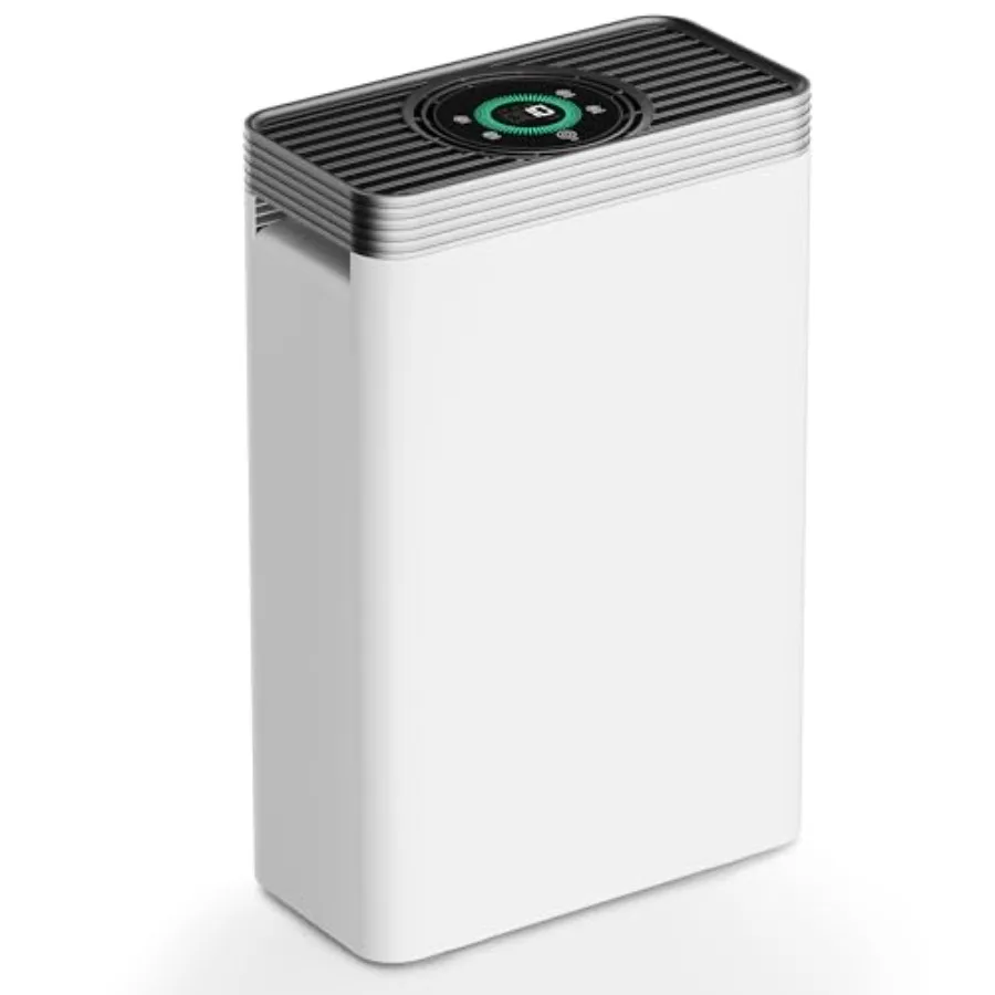 Air Purifier for Home Ptes Covers Up to 1110 sq Feet CADR 143 CFM H13 HEPA Air Cleaner with Smart APP Control Air Quality Senso
Air Purifier for Home Ptes Covers Up to 1110 sq Feet CADR 143 CFM H13 HEPA Air Cleaner with Smart APP Control Air Quality Senso