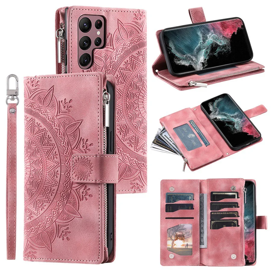 Wristband 8 Card Slots Wallet Case for Samsung S25 Ultra S25 Plus S24 S23 S22 S21 A16 A36 A35 A55 Embossed Flower Flip Case
Wristband 8 Card Slots Wallet Case for Samsung S25 Ultra S25 Plus S24 S23 S22 S21 A16 A36 A35 A55 Embossed Flower Flip Case